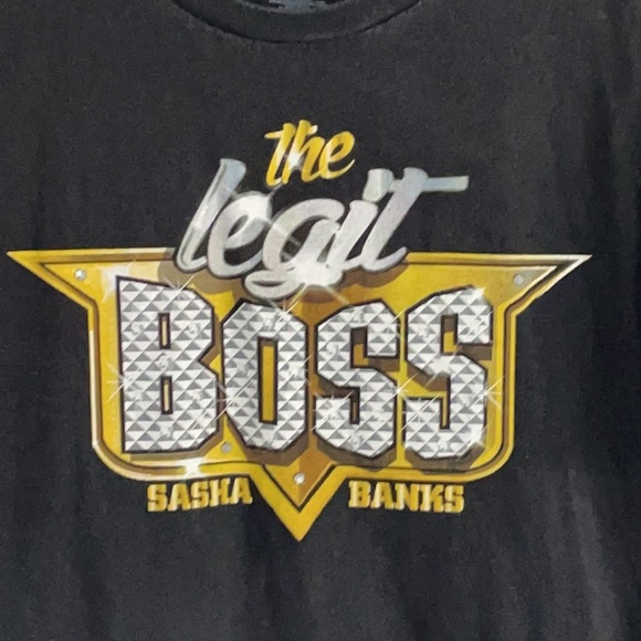 WWE Sasha Banks Legit Boss Wrestling T-shirt SZ L - Picture 2 of 5